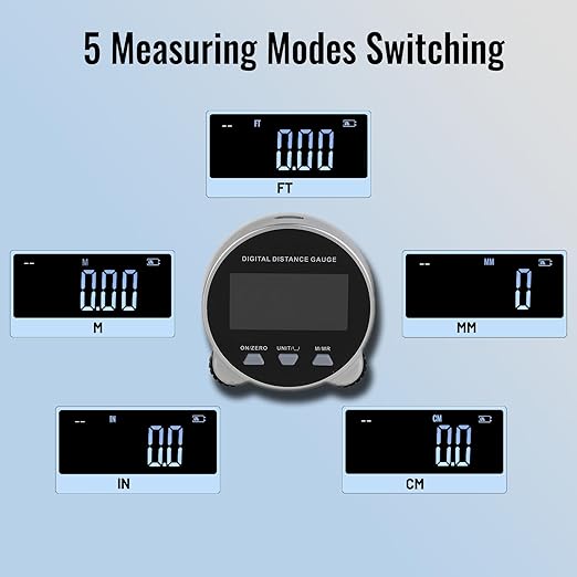 Digital Measuring Wheel USB Rechargeable 652.8ft/199m High Precision Measurement - Image 2