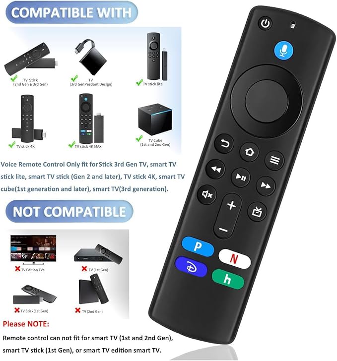 New Replacement Voice Remote for Stick 4K TV, forTV 3rdGen, forTV Stick/ 4K - Image 2