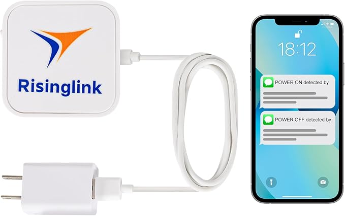 Risinglink Power Failure Alarm, Power Failure Detector, by Risinglink