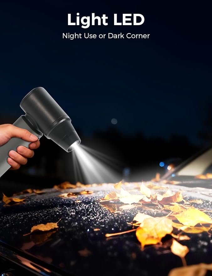 Compressed Air Duster-180000RPM Electric Air Duster Rechargeable Brushless Motor - Image 8