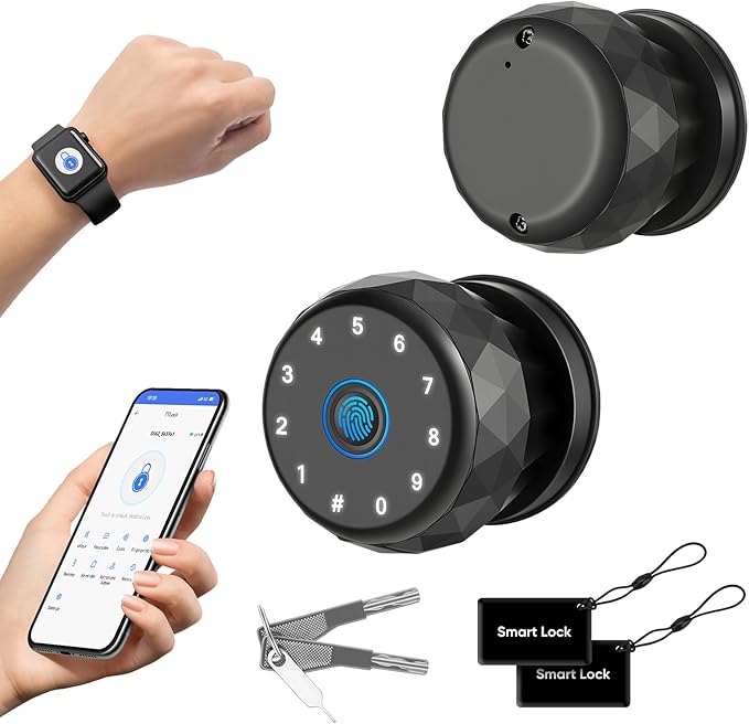 Smart Door Knob Fingerprint Door Lock by MYPIN
