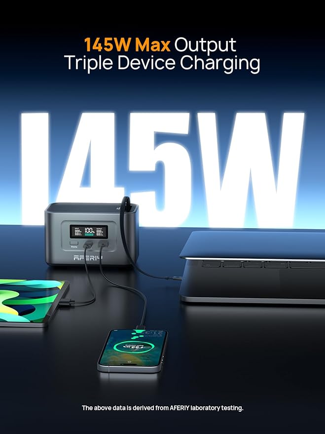 AFERIY 31000mAh Power Bank Station, 100W PD3.0 Laptop Portable Charger - Image 5