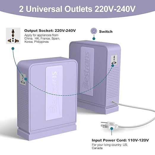 BESTRANS 2000W Step Up Transformer 110v to 220v Converter, Heavy Duty Voltage - Image 3