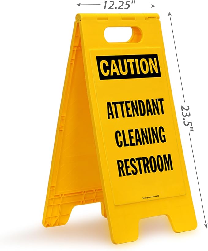 SmartSign 25 x 12 inch “Caution - Image 3