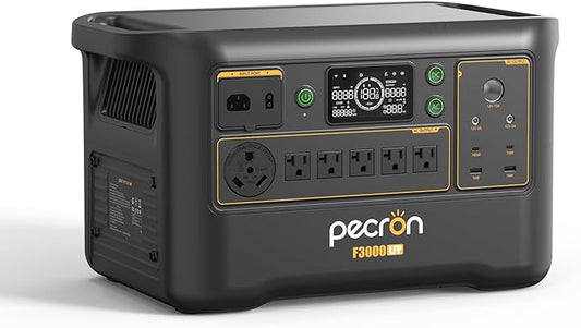 pecron Portable Power Station F3000LFP, 3072Wh Solar Generator, 3600W LiFePO4 by pecron