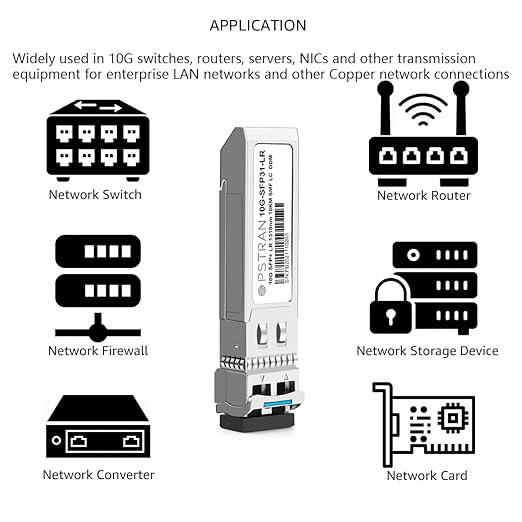 OPSTRAN 10GBASE-LR SFP+ Optical Transceiver Module, Duplex LC SMF, 10 Pack - Image 5