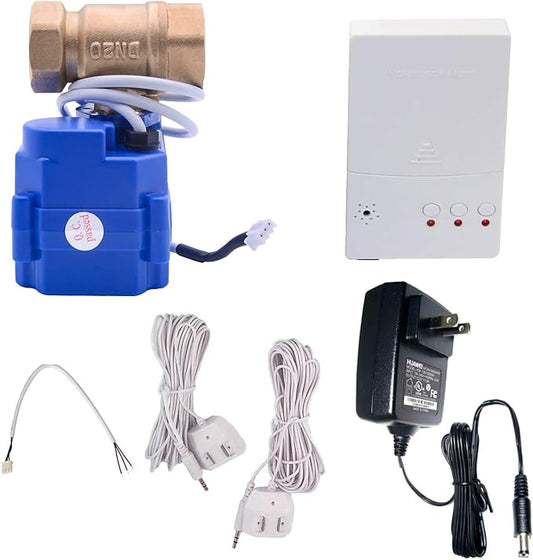 E-SDS Water Leak Detector with Shutoff Valve Sounds Alarm, Automatic Water Leak by E-SDS