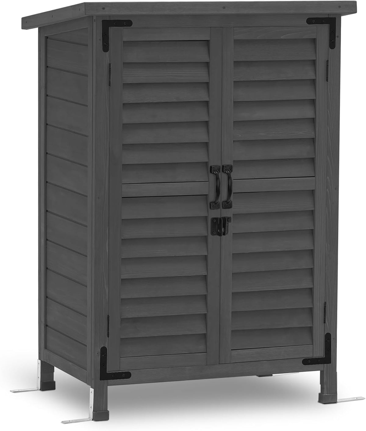 mcombo small outdoor storage cabinet, wood shed with, main product view