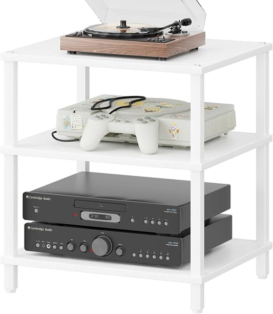3-Tier AV Media Player Stand, Modern Stereo Cabine, Game Console Shelf by LELELINKY