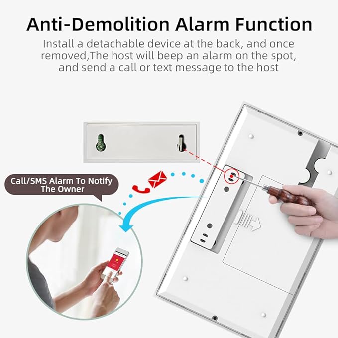Hapippofa Home Security Alarm System, DIY Wireless WiFi Alarm System, Compatible - Image 5