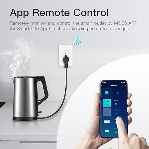 MOES Smart USB Wall Outlet Receptacle - Image 6