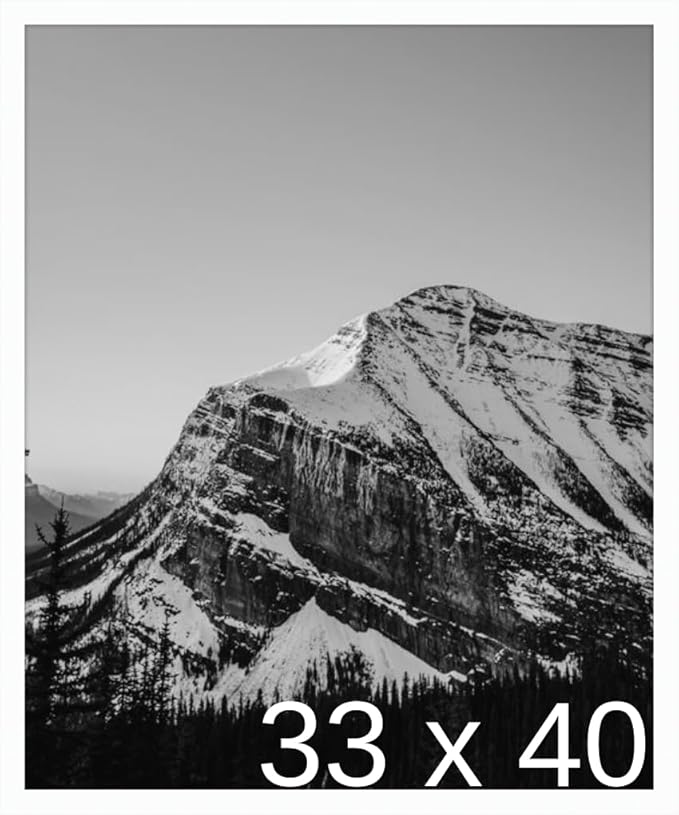 Frame It Easy 33 x 40 White Wood Frame by FrameItEasy