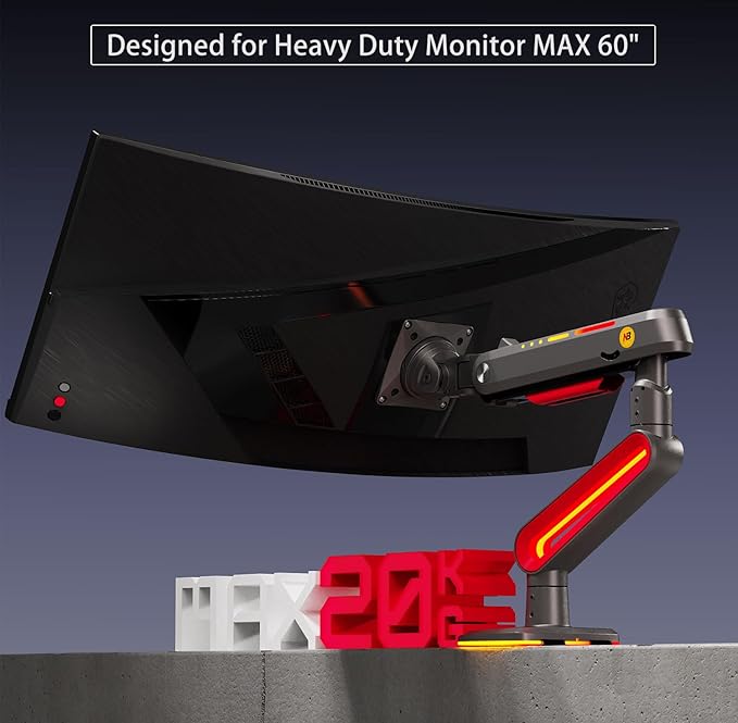 NB Designer Gaming Monitor Arm for 32 to 60 Inches Screen, Load up to 20 kg - Image 6