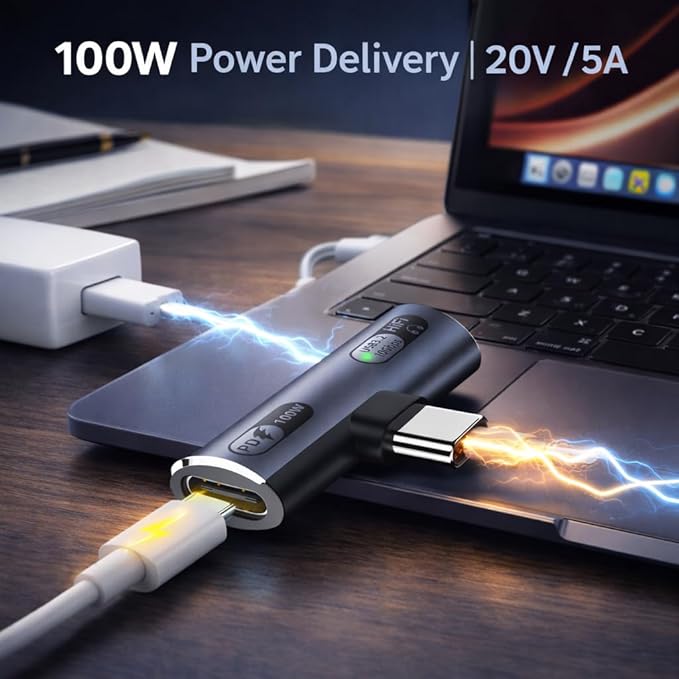 Mizi 2025 Upgraded USB C Splitter 100W Fast Charging Adapter – Dual USB C - Image 3