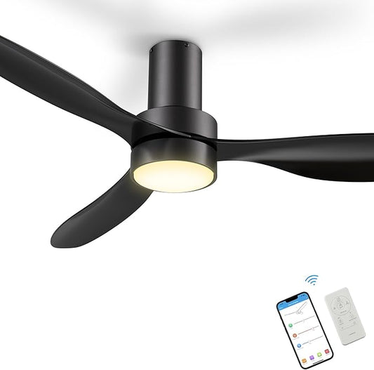 SMAAIR 52" Smart Flush Mount Ceiling Fans by SMAAIR