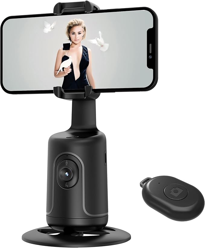 Auto Face Tracking Tripod, 360° Rotation Body Phone Camera Mount Smart Shooting - Image 12