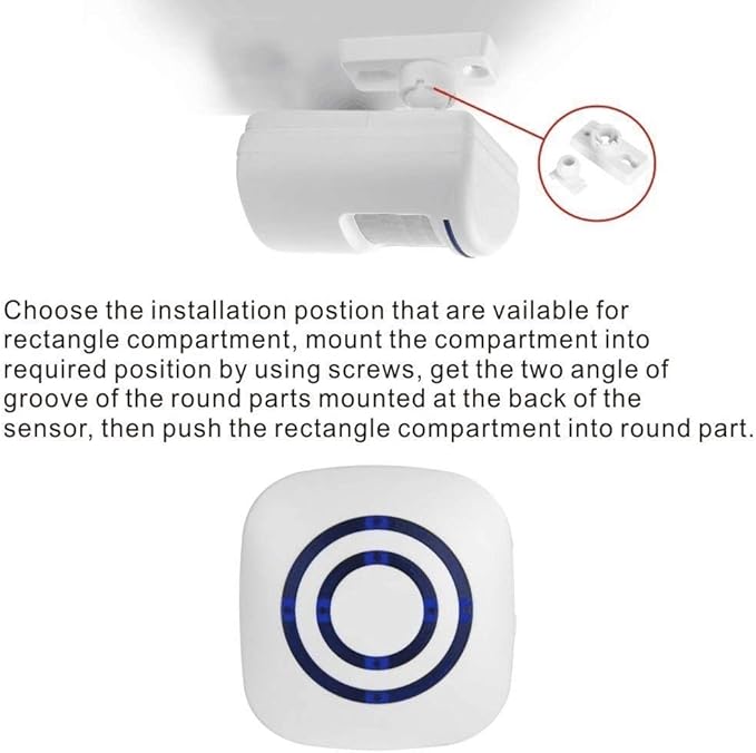 Motion Sensor Door Chime for Business, Outdoor Doorbell Kit Wireless Driveway - Image 3