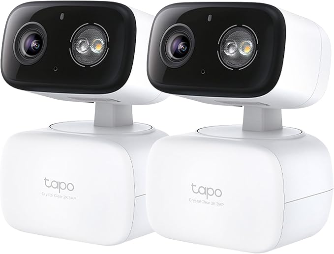 Tapo 2K Indoor/Outdoor Pan/Tilt Wired Security Camera by Tapo