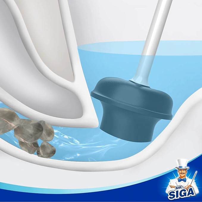 MR.SIGA Toilet Plunger with Holder, Heavy Duty Toilet Plunger and Holder Combo - Image 4