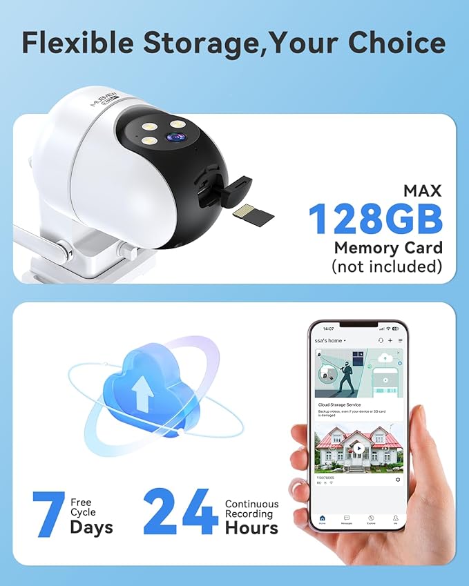 MUBVIEW 360° Security Cameras Wireless Outdoor, 24/7 Wired Outdoor Camera - Image 7