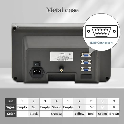 3 Axis Digital Readout DRO Linear Optical Scale Encoder 5um Resolution 18" 40" - Image 5
