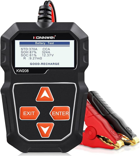 KONNWEI KW208 12V Car Battery Tester, Battery Load Tester Automotive 12V by KONNWEI