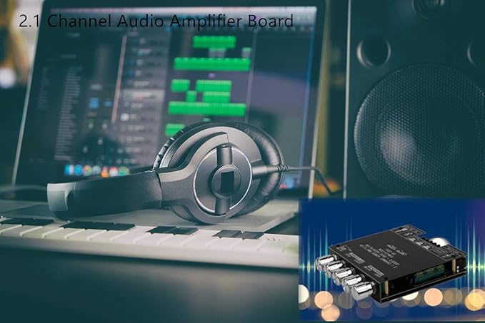 Bluetooth Audio Amplifier Board, ZK-TB21 2.1CH 50W x 2 +100W Subwoofer Power Amp - Image 4