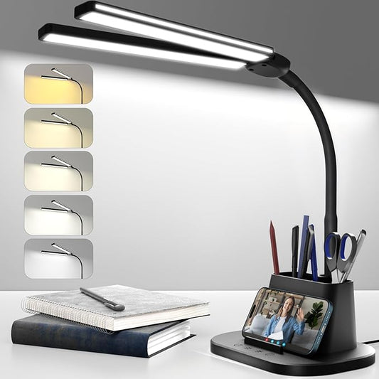 LED Desk Lamp, Eye-Caring Desk Light by Airlonv