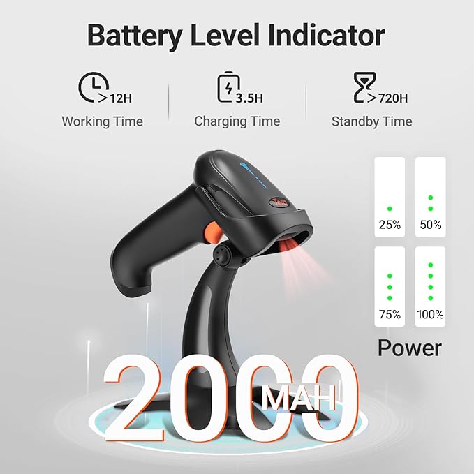 Tera Barcode Scanner Wireless 1D 2D QR - Image 2