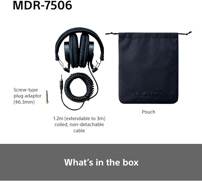 Sony MDR7506 Professional Large Diaphragm Headphone - Image 9