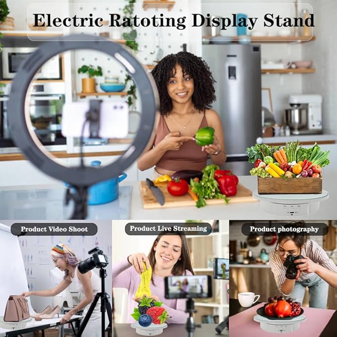 JAYEGT 2 in 1 Motorized Rotating Display Stand - Image 3