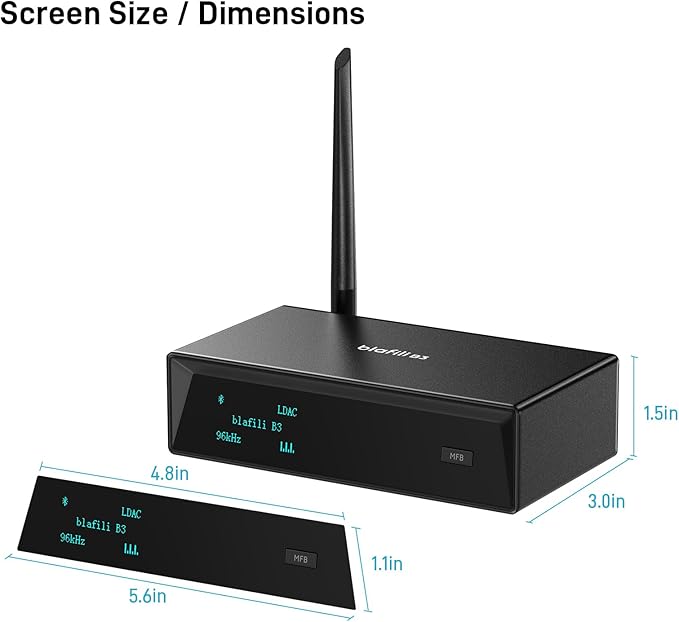 blafili B3 Professional XLR Bluetooth v5.1 Music Receiver, LDAC & aptX HD - Image 9