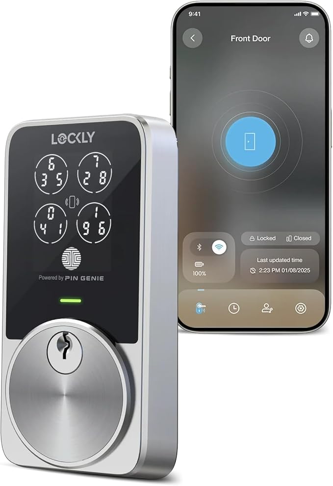 Lockly PIN Genie Pro Zeno Series Smart Lock, Keyless Entry Door Lock by Lockly
