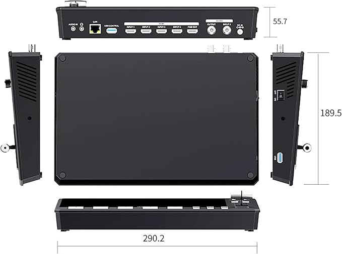 Feelworld L4 Switcher 10.1 Inch Touch Screen Multi-Camera Video Mixer Switcher - Image 2