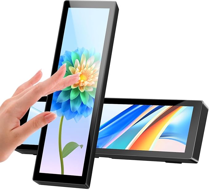 Upgraded 8.8 Inch Small Touchscreen Monitor, PC Temperature Display, PC Sensor by AISHICHEN