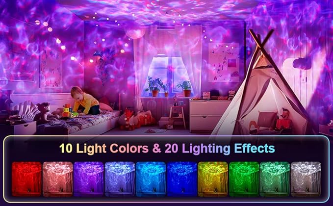 One Fire Galaxy Projector with Gifts Box/240 Lighting Modes/15 White - Image 2