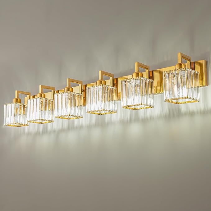 FDPBY Modern Crystal Bathroom Vanity Light by FDPBY