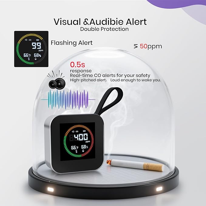 NEXUS SENSUS 3-in-1 Portable Carbon Monoxide Detector - Image 7