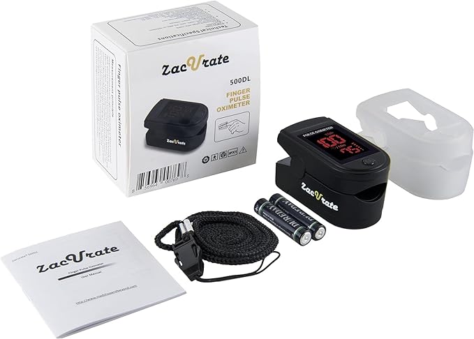 Zacurate Pro Series 500DL Fingertip Pulse Oximeter Blood Oxygen Saturation - Image 5
