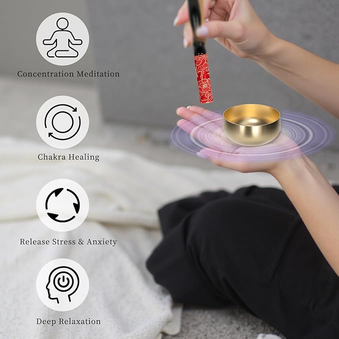 Tibetan Singing Bowl Set - Image 3