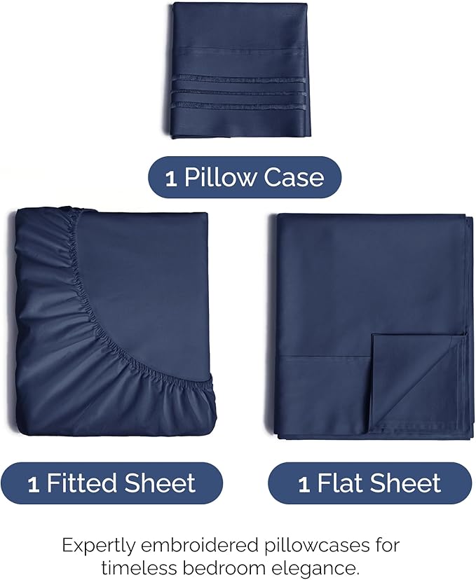 Twin Size 3 Piece Sheet Set - Image 2