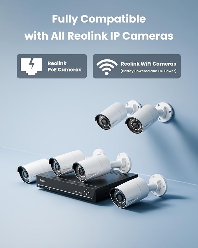 REOLINK 8CH 5MP Home Security Camera System, 4K/8MP 8CH NVR - Image 9