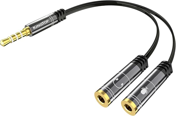 KINGTOP 3.5mm Headphone Mic Splitter Adapter - Image 8