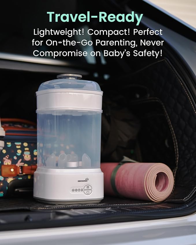 GROWNSY Bottle Sterilizer and Dryer, Compact Electric Steam Baby Bottle - Image 7