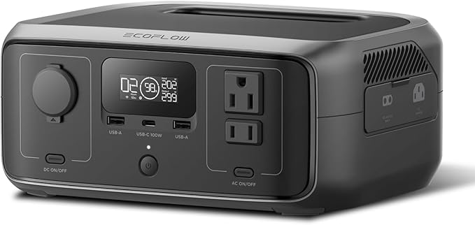 EF ECOFLOW Portable Power Station RIVER 3, 245Wh LiFePO4 Battery Power Station by EFECOFLOW