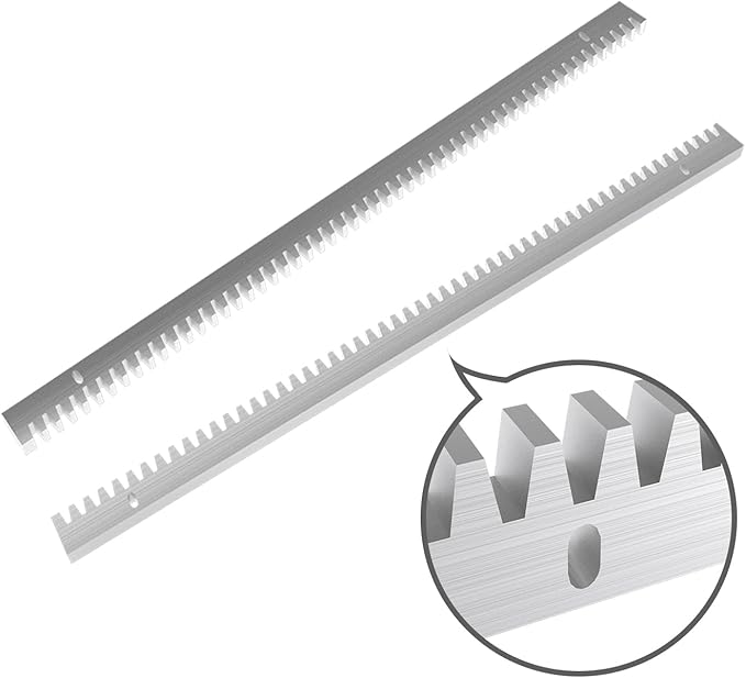Blütezeit Galvanized Steel Gear Rack 8mm Thickness 1.64ft 2 Pieces Including - Image 3