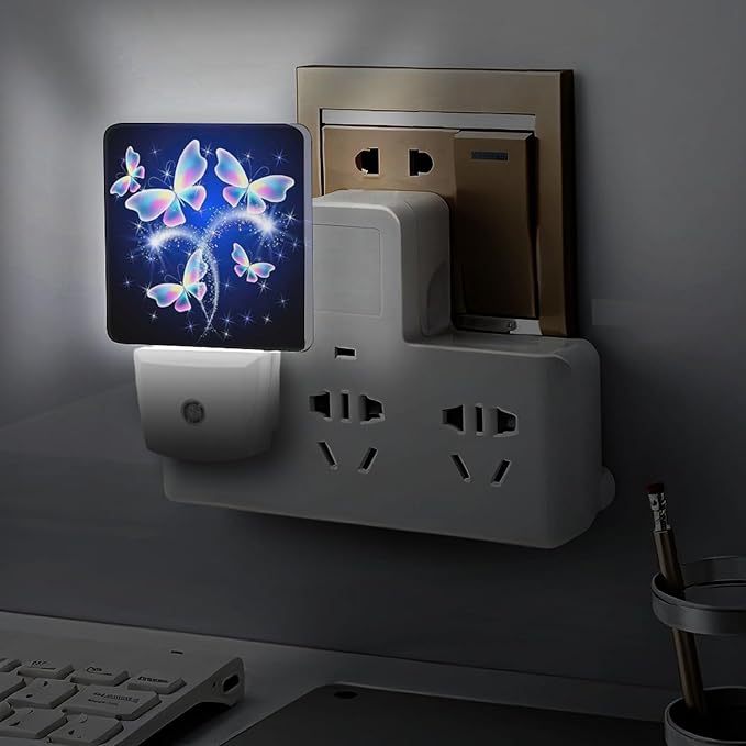 YKJAHSD Butterfly Night Light, Plug into Wall Decor Nightlights - Image 4