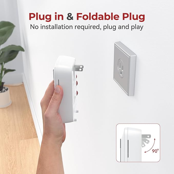 Siterlink Carbon Monoxide Detectors Plug in, 10 Year Replaceable Battery - Image 4