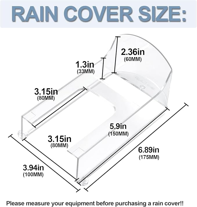 Transparent Plastic Doorbell Rain Cover, All Models Waterproof Protector Shield - Image 5