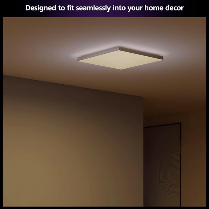 Philips Hue Datura Smart Ceiling Panel White & Color Light, Voice Control - Image 3